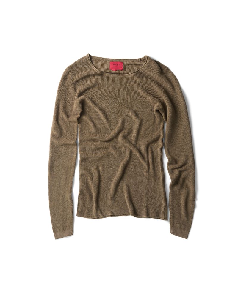 Goldie（ゴルディ）の「KNIT OLIVE LONG SLEEVES（Tops）」