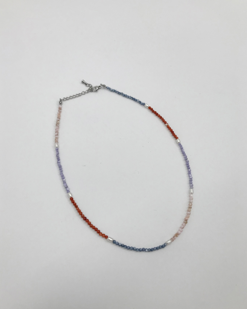 Luce Pearl Bead Necklace (2color)