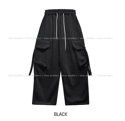 Went Brushed Strap Cargo Training Pants