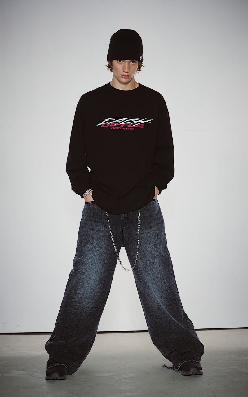 GRAFFITI LONG SLEEVE_BLACK