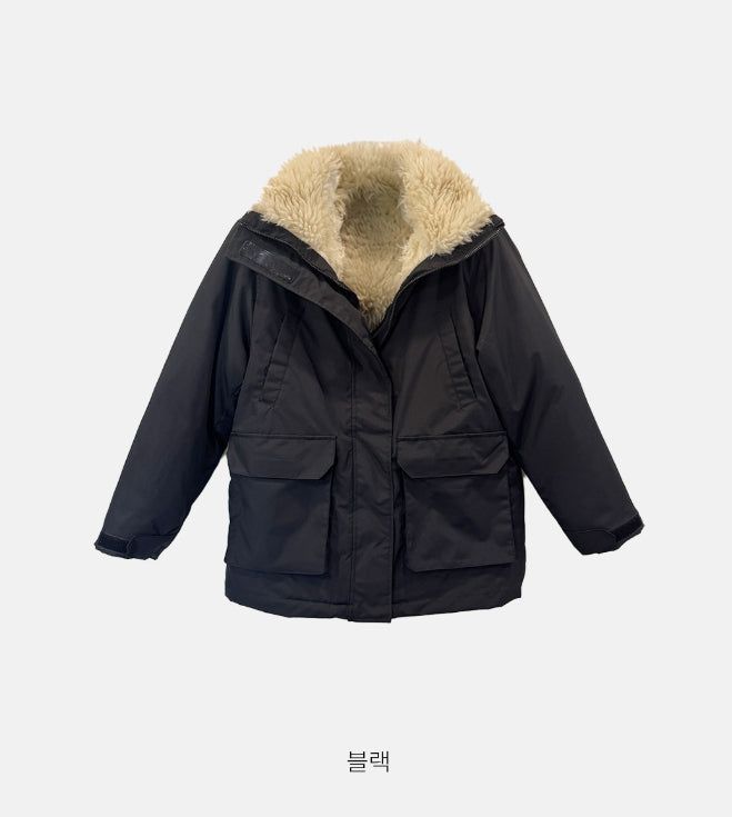 Wool stretch padding jumper