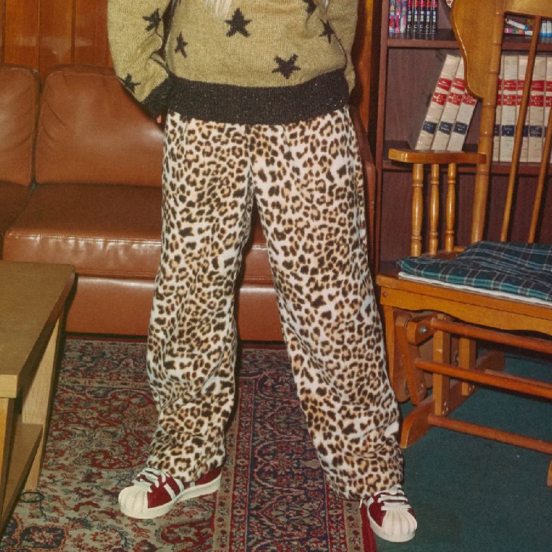 KOOKEESEE(クキシ)の「Winter Polar Fleece Jogger Pants (leopard cream)(Pants)」