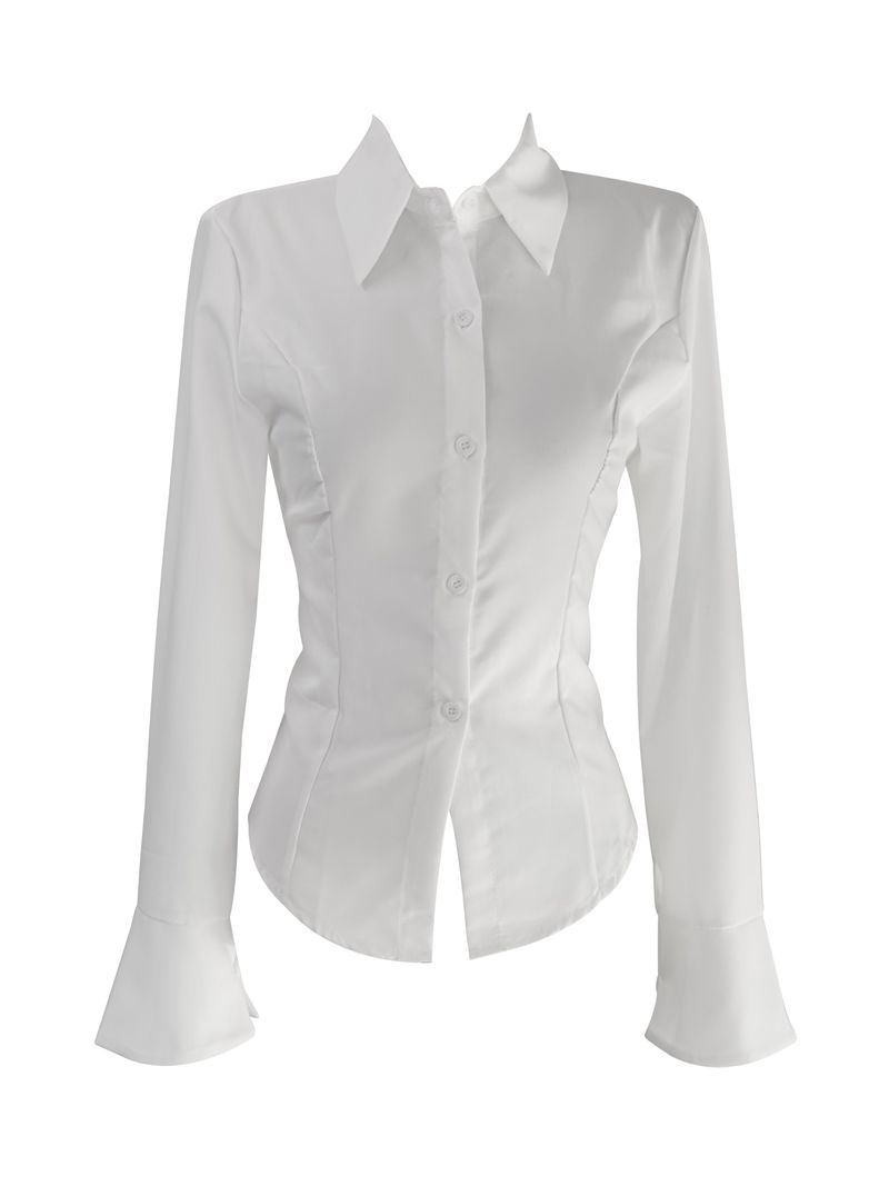 back corset cuff shirt (2color)