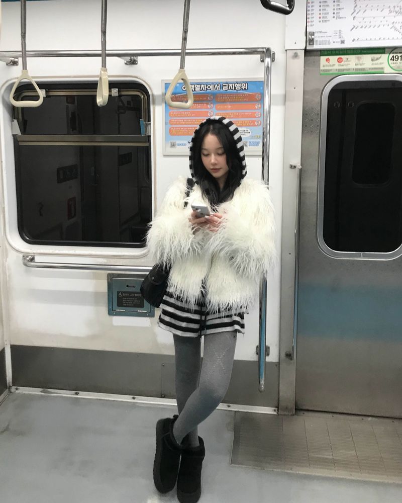 ストライプスカートパンツ