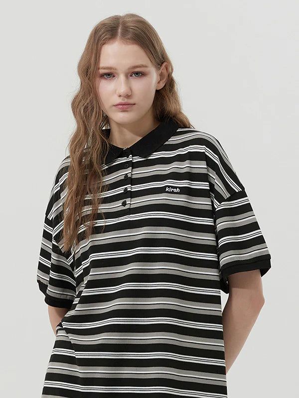 KIRSH（キルシー）の「ストライプピケTシャツ（トップス）」