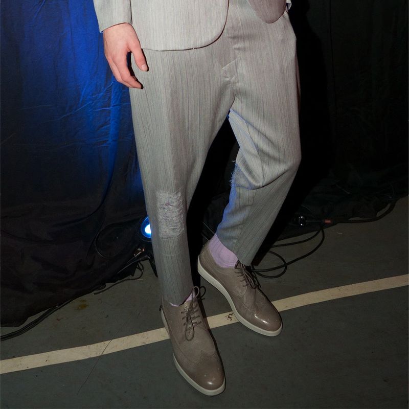 #whysocerealz!（ワイソーシリアルズ）の「Suffering-Character purple Trousers（Pants）」