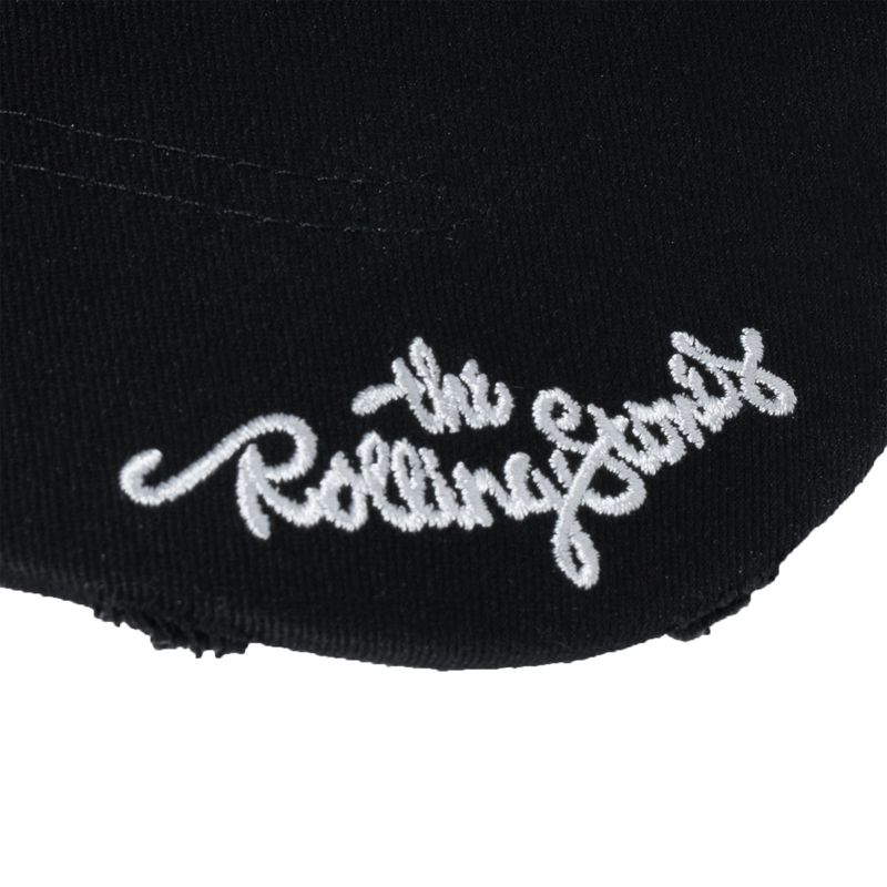 DC x The Rolling Stones Logo Wavy Embroidery Cap Black