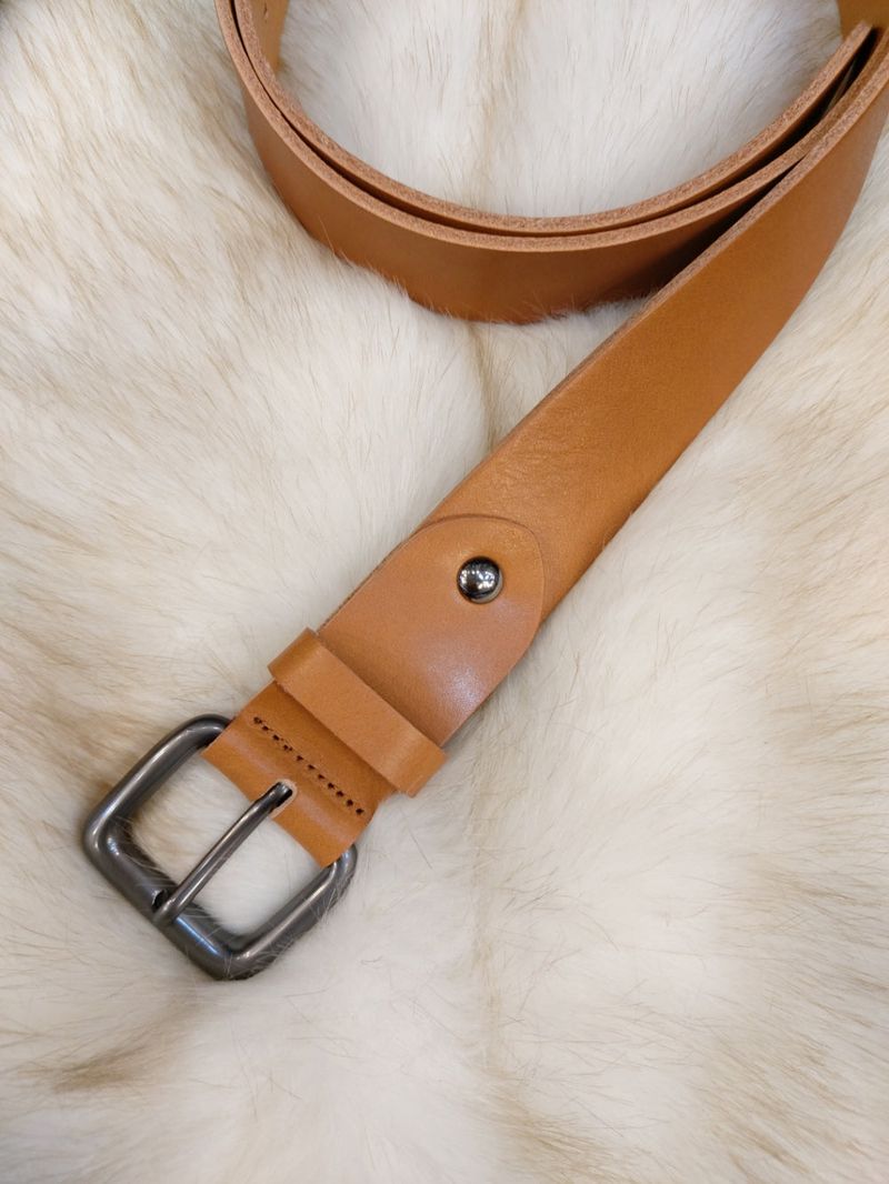 LMN Laurent Metal Cowhide Belt (4 colors)