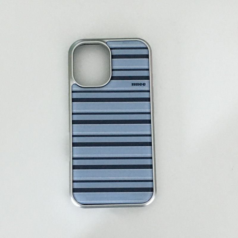 silver cool stripe case (sky blue)