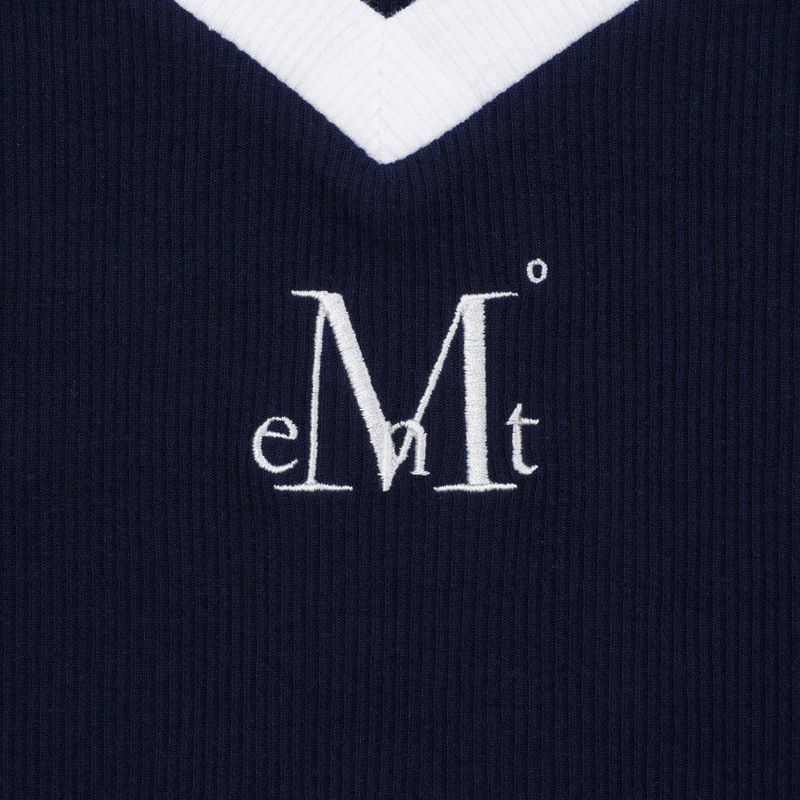 BINDING TRACK LINE HALF SLEEVE T (3COLOR)