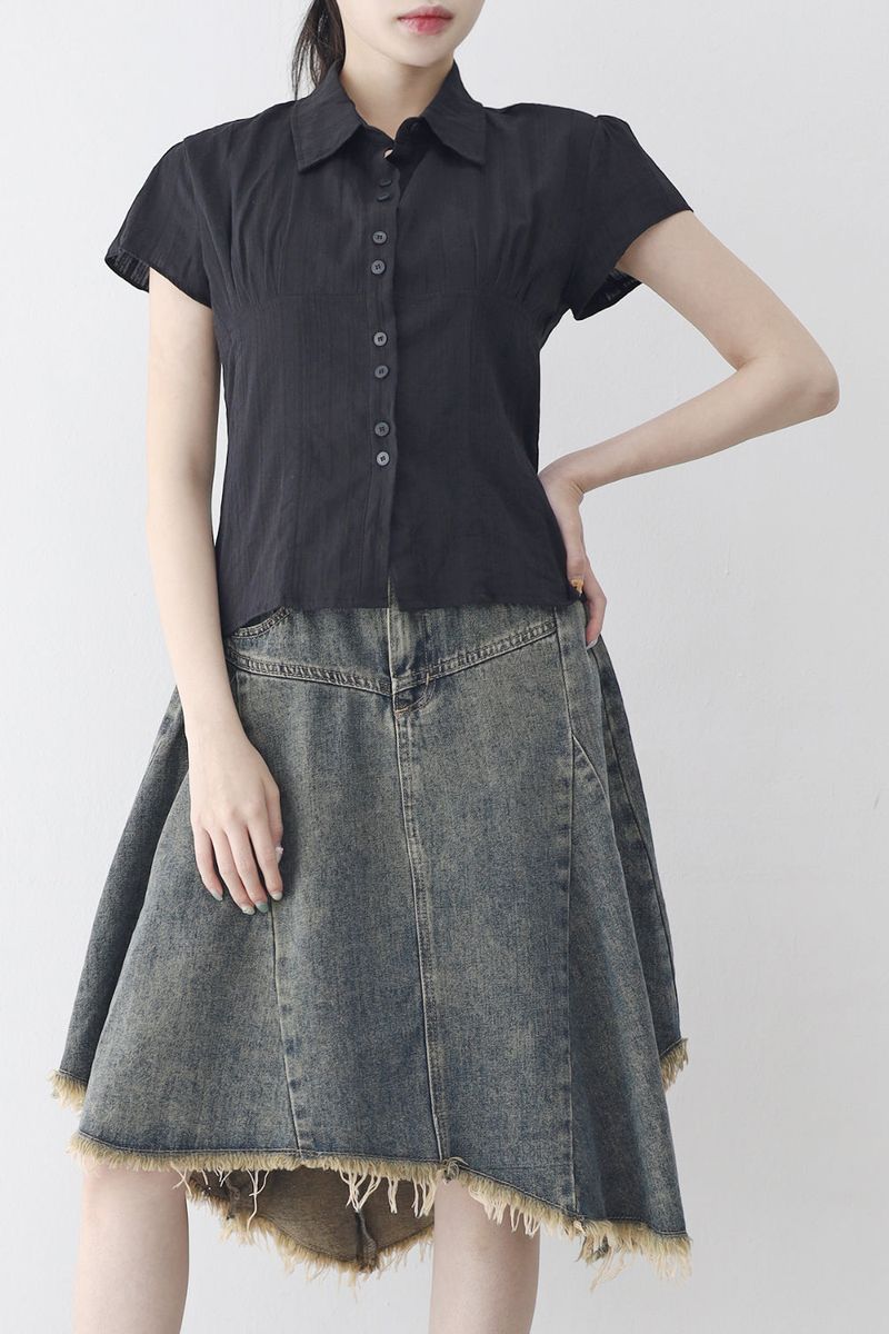 NONCODE（ノンコード）の「Lemel lace half shirt（Tops）」