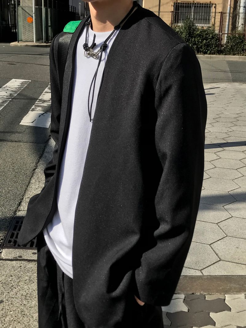 Balance collarless jacket