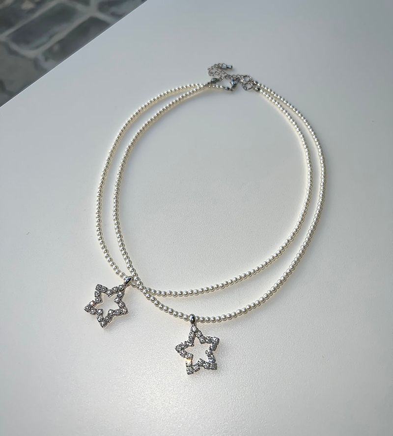 pearl star necklace