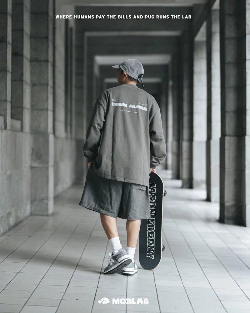  MOBLAB Half-high collar work shirt "Come Along"