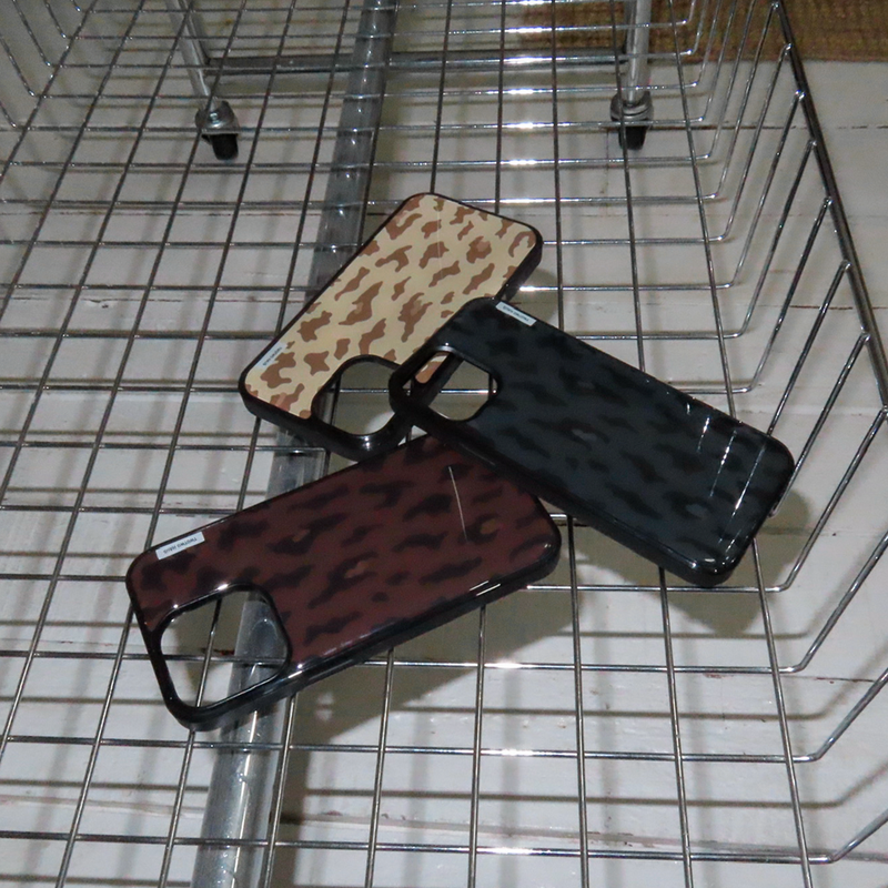 cloud leopard case - brown