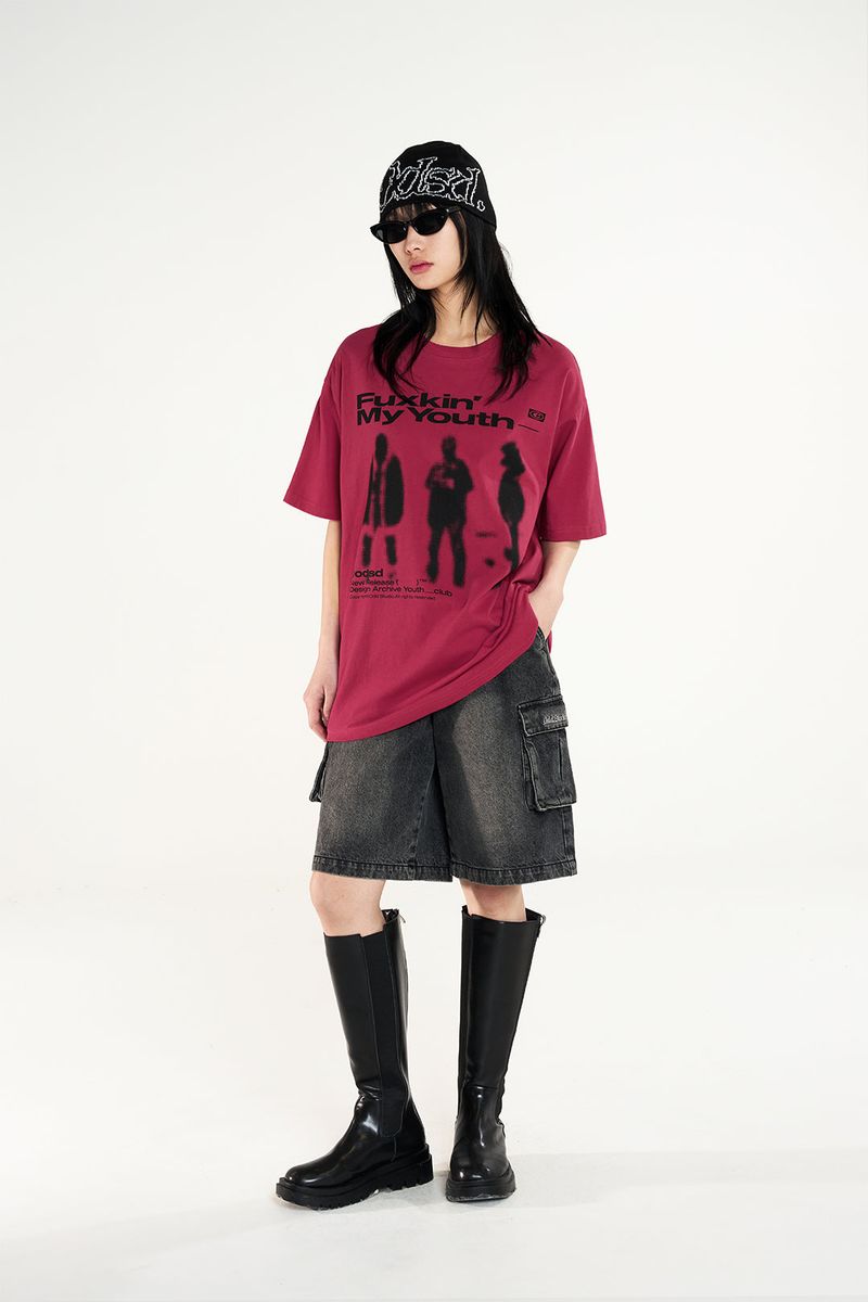 サンド ウォッシング カーゴ デニム ハーフパンツ / Sand Washing Cargo Denim Half Pants