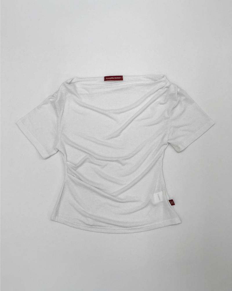 YWD SHIRRING T-SHIRTS (3color)