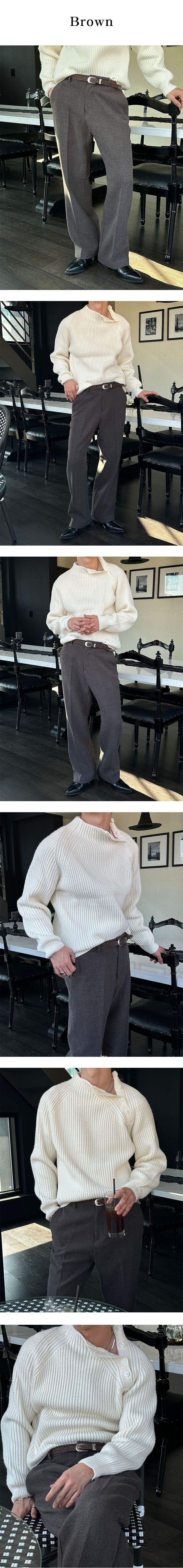  [F/W] Banding boots cut slacks(5color)