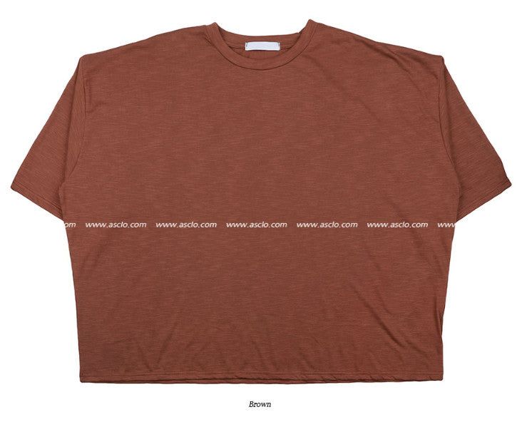 Perfect Slub 3/4 Sleeve Box T (5color)
