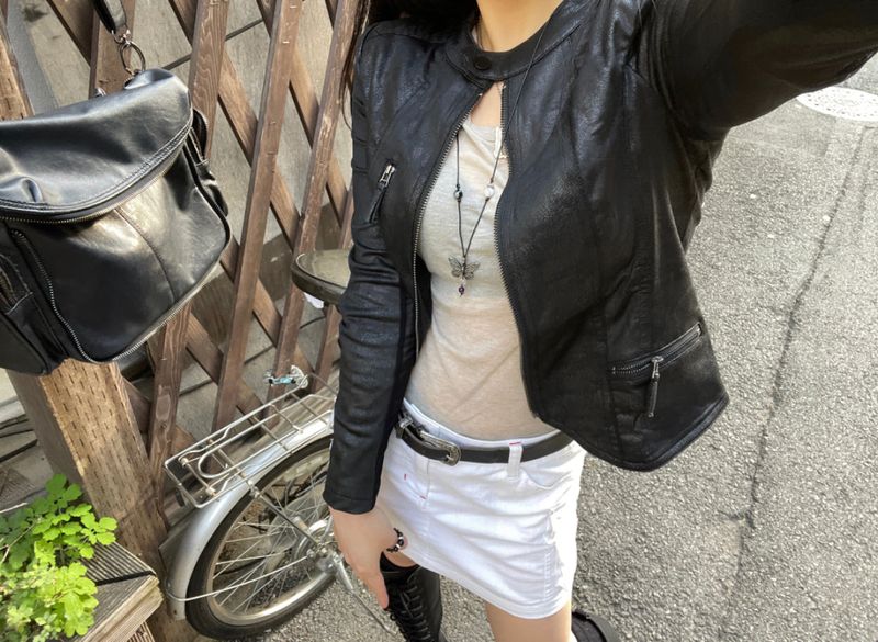 heenytsuki（ヒニツキ）の「Vintage spandex rider jacket（Jackets/Outerwear）」