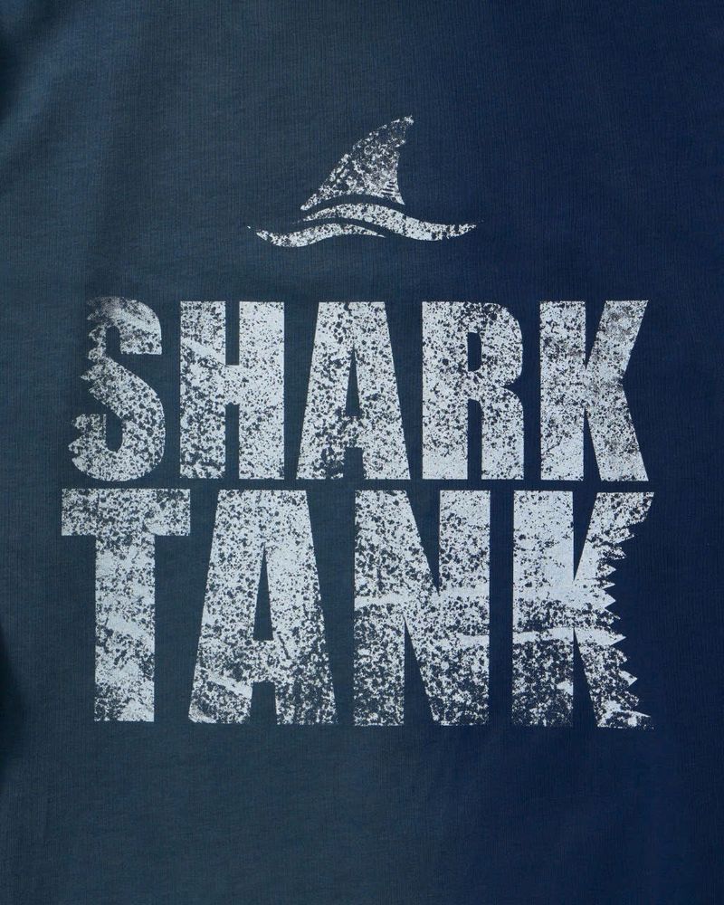SHARK HALF-WASHED BLUE LONGSLEEVE
