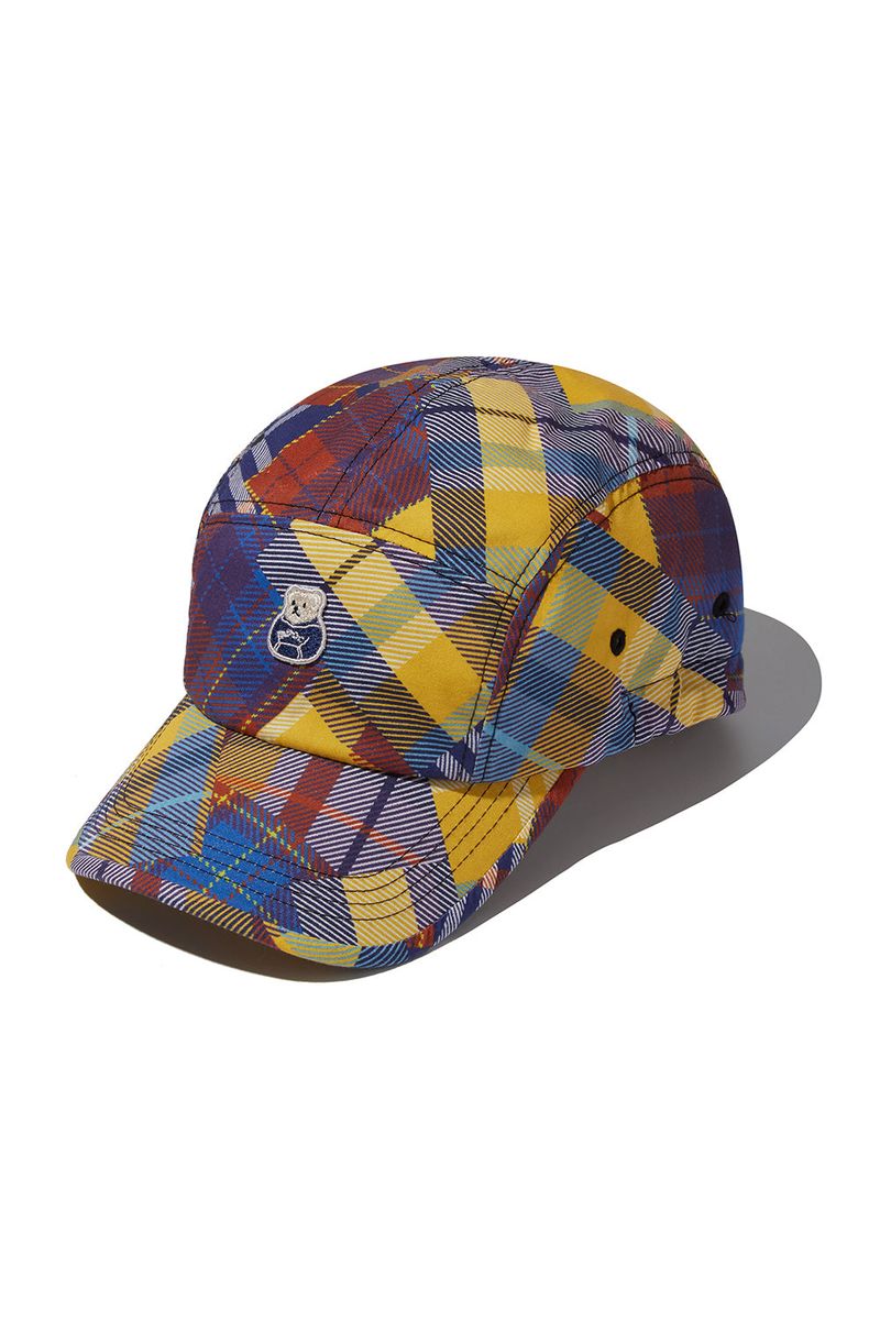 Multi Check Camp Cap_Blue Check