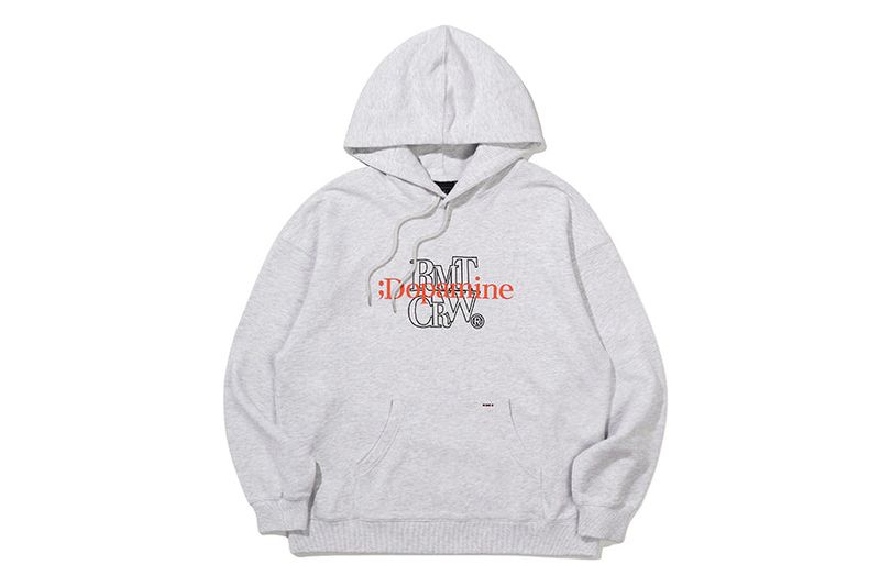 DOPAMINE FINGER HOODIE_LIGHT GREY