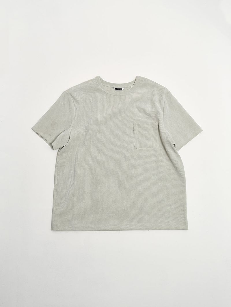 CORDUROY T-SHIRT GRAY