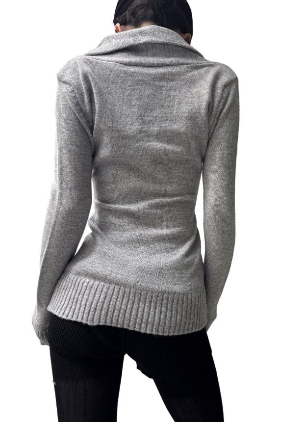 Annie Button Wrap Knit