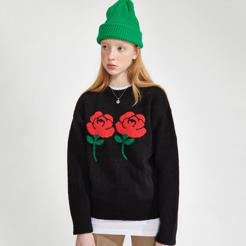 wonder visitor（ワンダービジター）の「Logo APS Knit [Black]（Tops）」