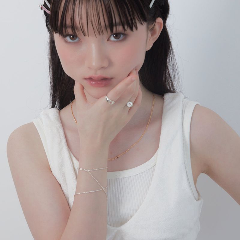three-way mini boots necklace gold plated ver.