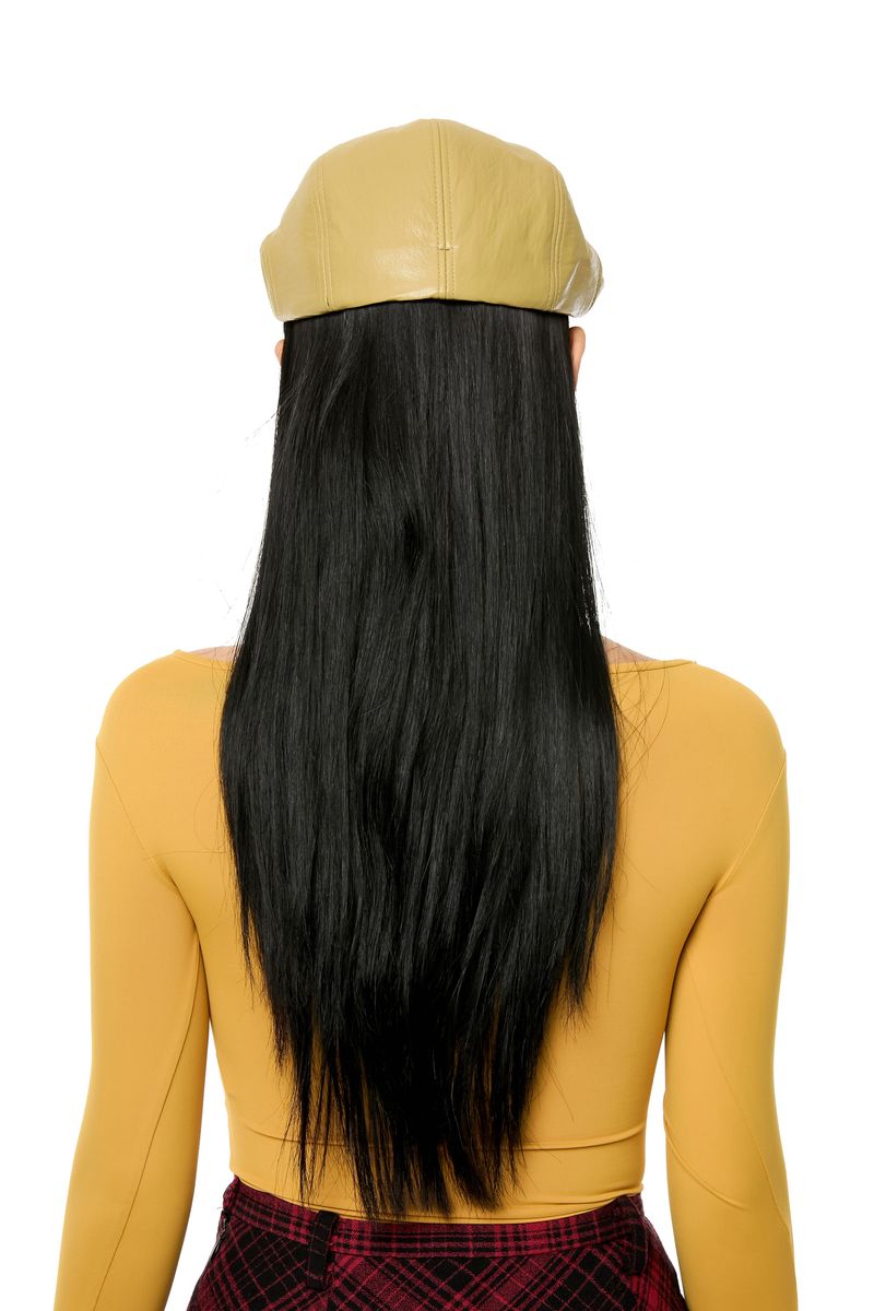 GLOSSY HUNTING CAP / MUSTARD