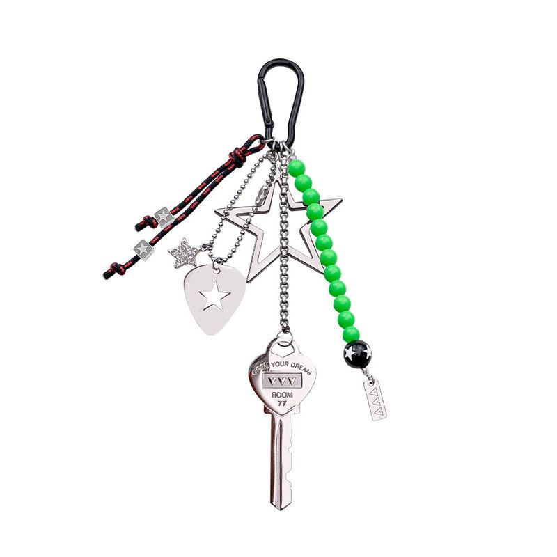 VVV（ブイブイブイ）の「Logo Key Star Pick Neon Beads Keyring（Toys/Key Holders）」