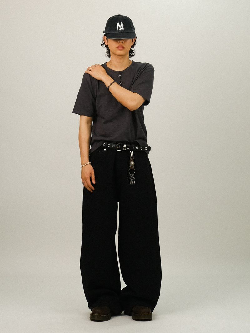IN Hook Slub Muscle Fit 1/2 T