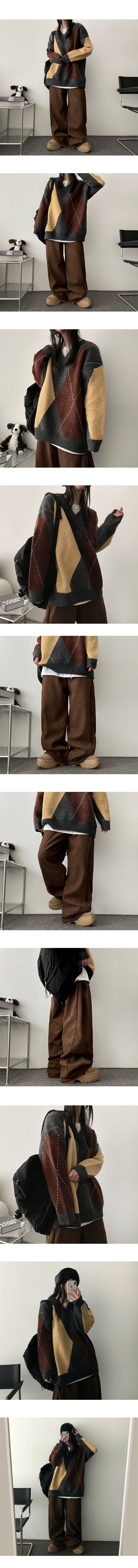 Poriside pin tuck napping corduroy wide pants [Long & short 2 short lengths!]