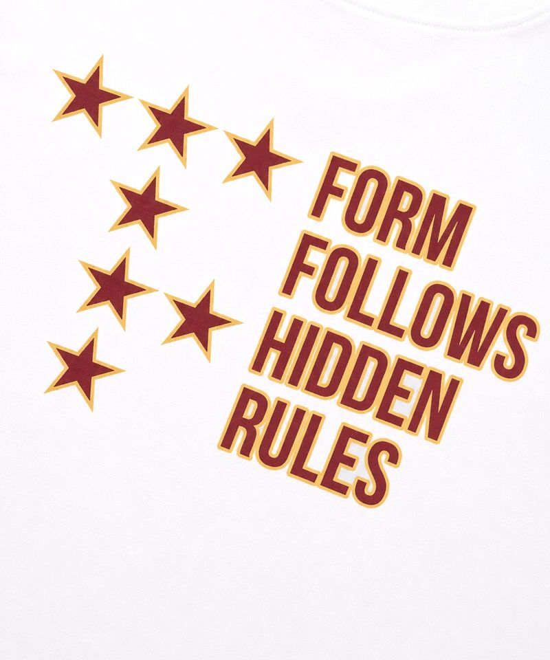 Star lettering cropped T-shirt - White