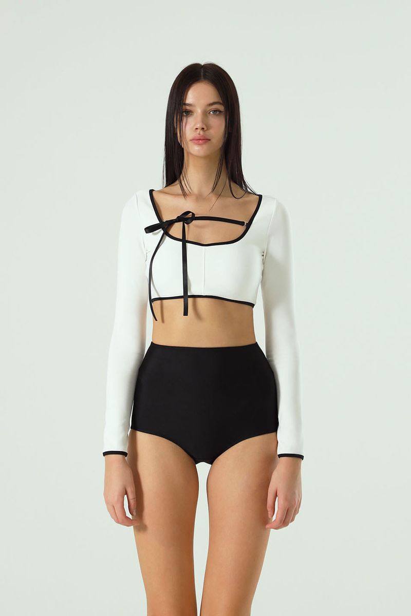 Line Classic Bikini Bra Top WH (Side ribbon)
