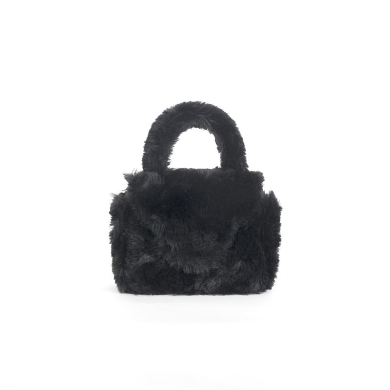 Eco Fur Mini Crossbag (Black)