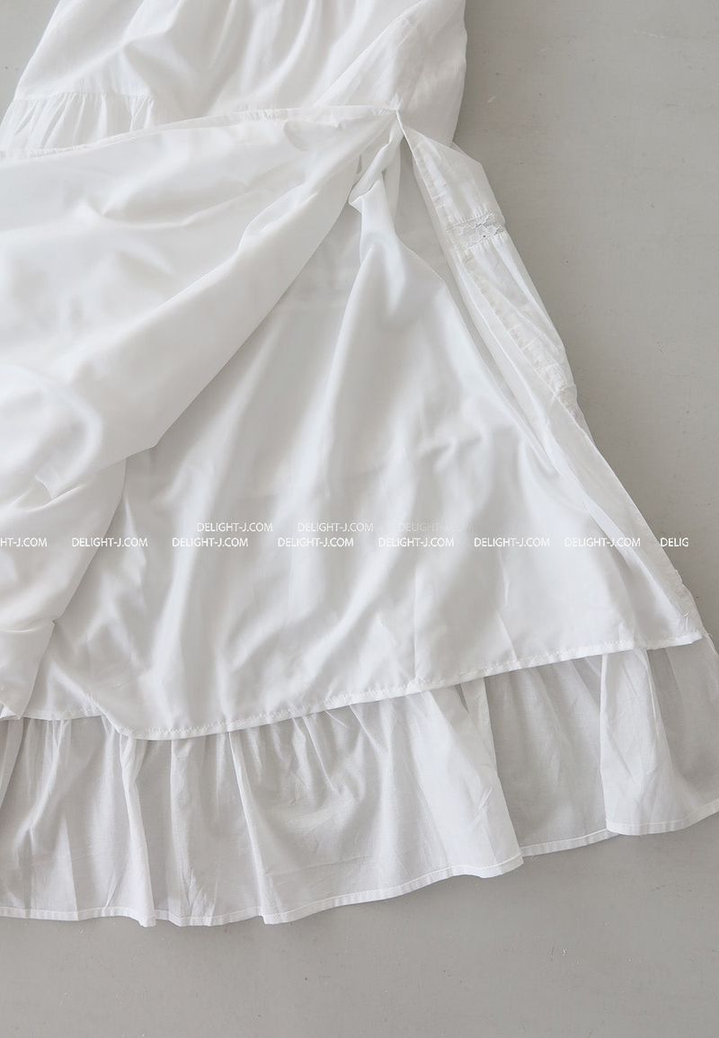 Open maxi lace cancan long skirt