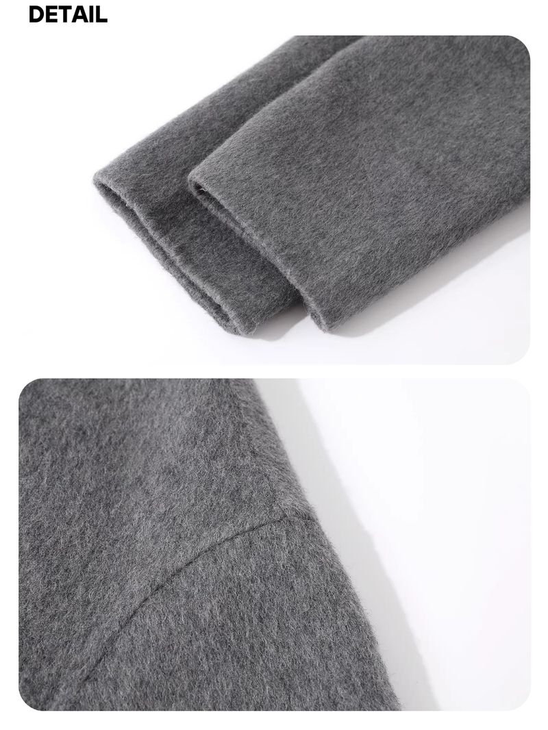 standard wool hooded long coat