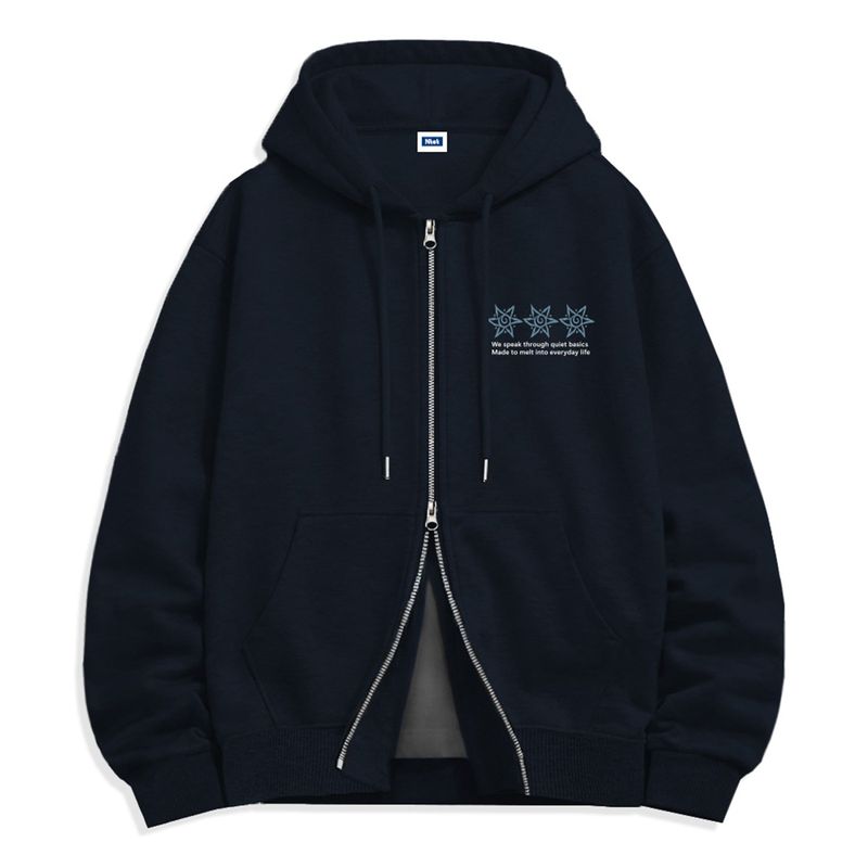 sun logo 2-way zip-up (4color)