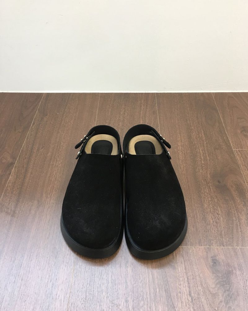 Suede Rivet Mules (2color)