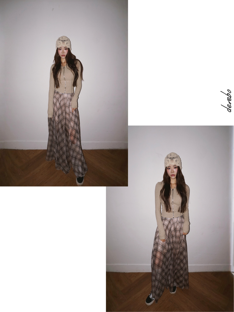 Knit Flower Bucket Beanie