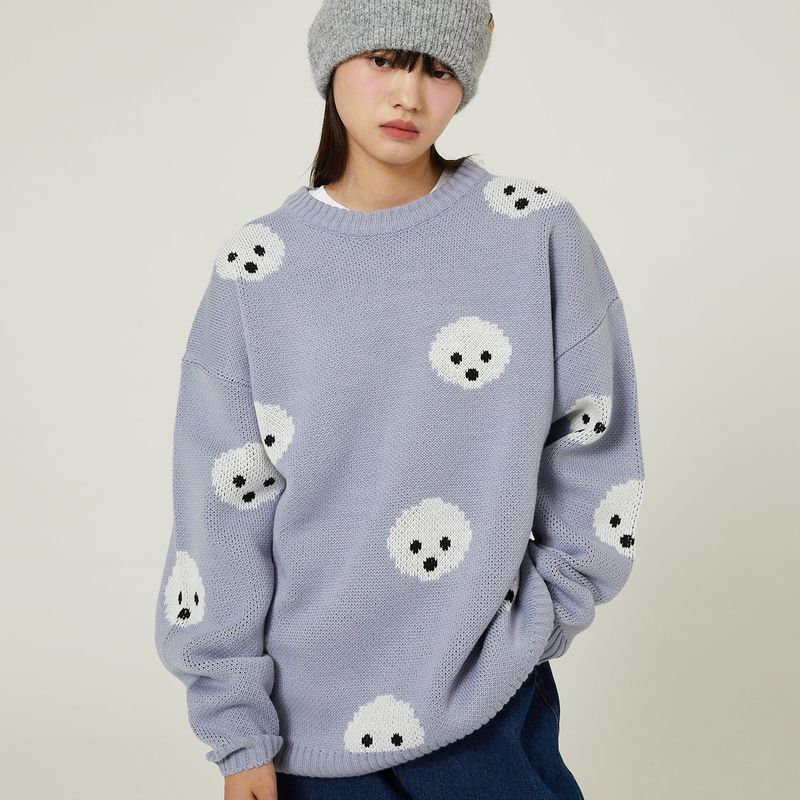 WaiKei(ワイケイ)の「Maltese pixel allover graphic knit(Tops)」