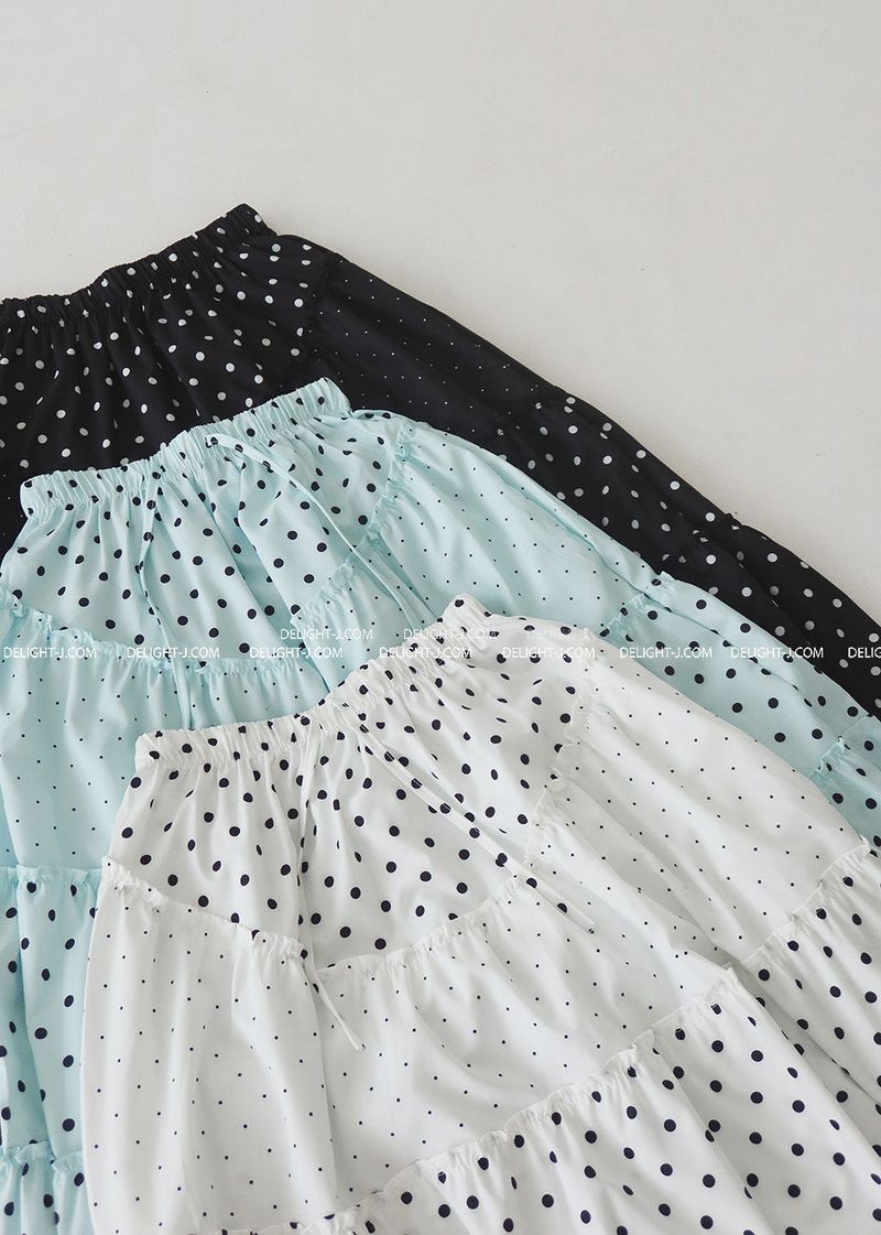 Dot Dot Dot Cancan Long Skirt