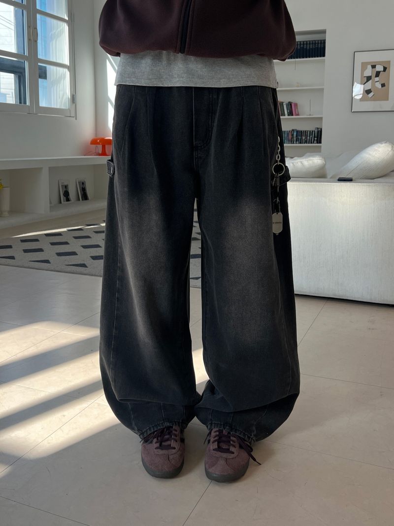 Snap Banding Balloon Pants (3 Colors)