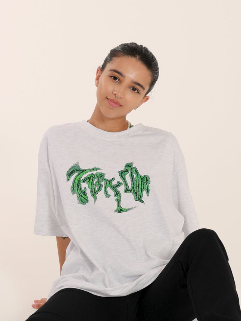 Thirsty Club（サースティー クラブ）の「Lil monster overfit t-shirt - Melange (Unisex)（Tops）」