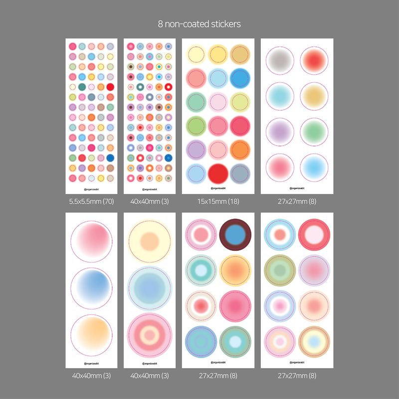 oab blur sticker pack circle