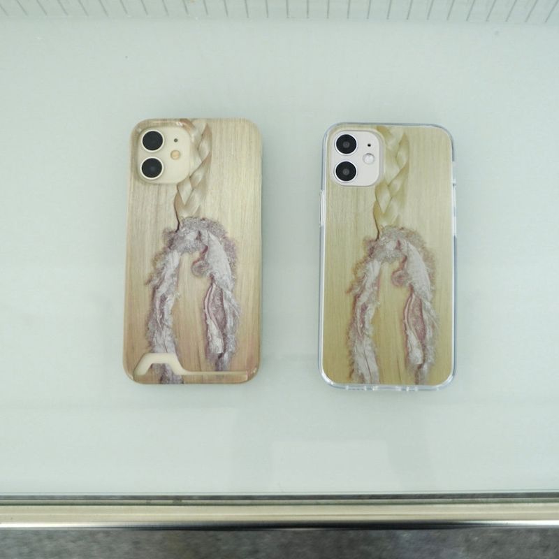 [MADE] blond jelly hard phone case (grunge pink)