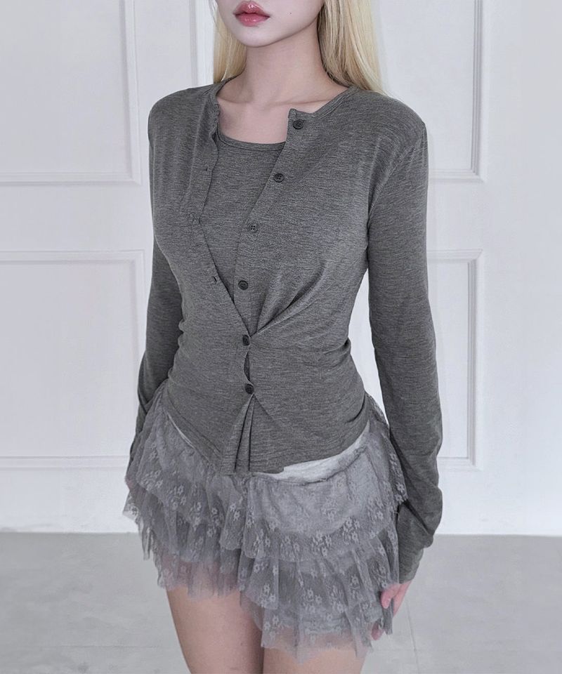 Flower Tiered Skirt (3colors)